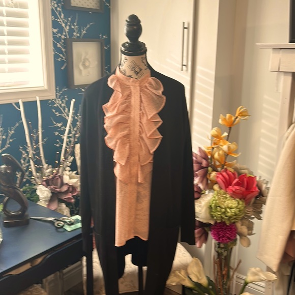 STUNNING H&M LIGHT PINK BLOUSE WITH TINY DOTS ALL OVER BNWT SIZE 10 - Picture 3 of 16